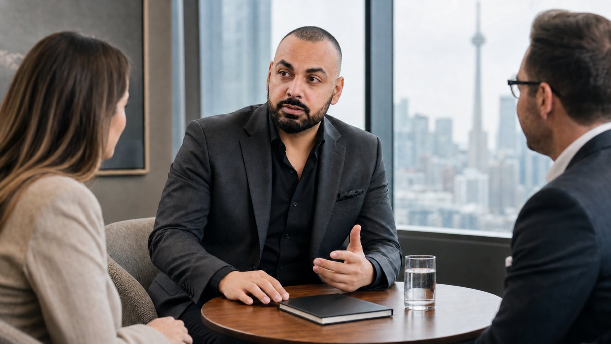 Rahim Syed in a client strategy session